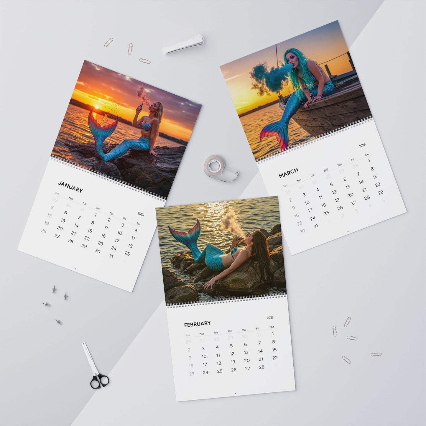 Mischievous Mermaids Calendar 2025