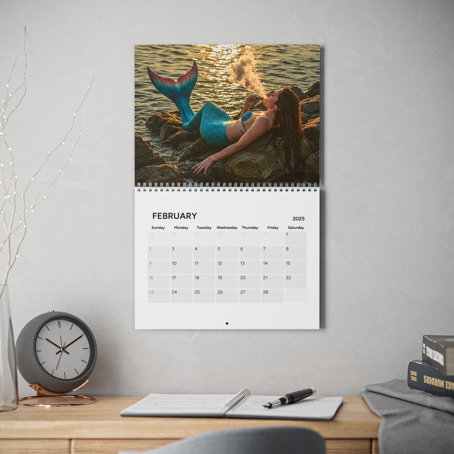 2025 Mischievous Mermaids Calendar – Nautical Decor for Ocean Lovers