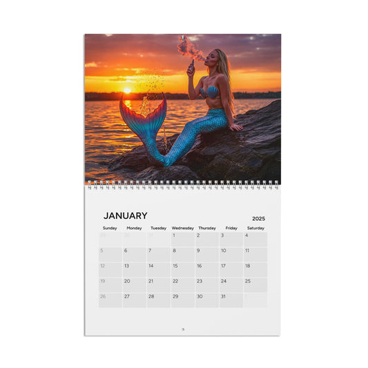 2025 Mischievous Mermaids Calendar – Nautical Decor for Ocean Lovers